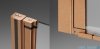 Radaway Nes Brushed Copper DWSB drzwi wnękowe 130cm W2 prawe szczotkowana miedź szkło przejrzyste 10044950-93-01R/10045350-01-01